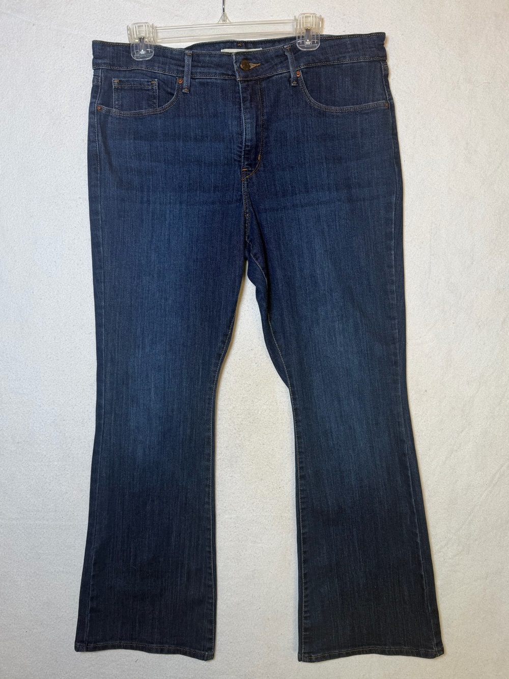 Levi Strauss & Co. Women’s Mid-Rise Bootcut Jeans, Dark Wash, Size 14